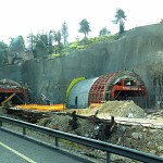 Sur la route Tel Aviv- Jérusalem. מנהרות בהקמה בדרך לירושלים